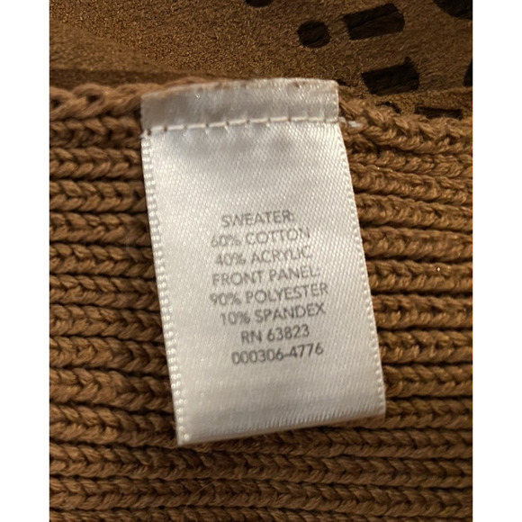 Christopher & Banks Boho Cardigan Womens Size Medium Brown Western Cowgirl - Picture 11 of 16